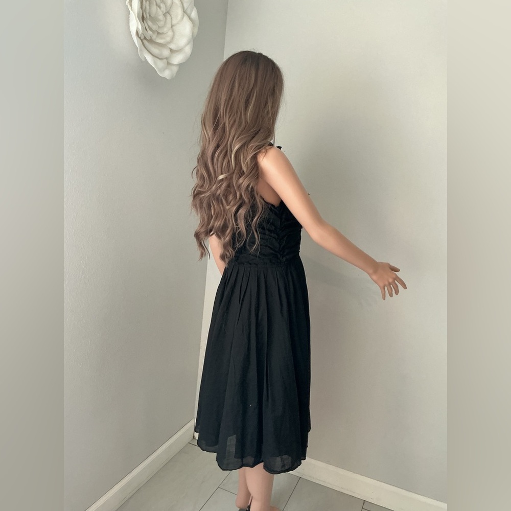 Whish Black Ruffled Midi Dress - Picture 6 of 16